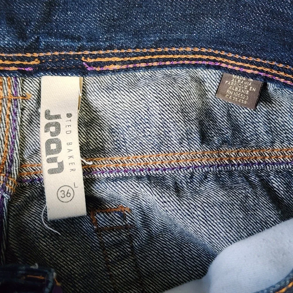 Ted Baker Jeans Mens 33x31 Straight Dark Wash Indigo Denim Excellent